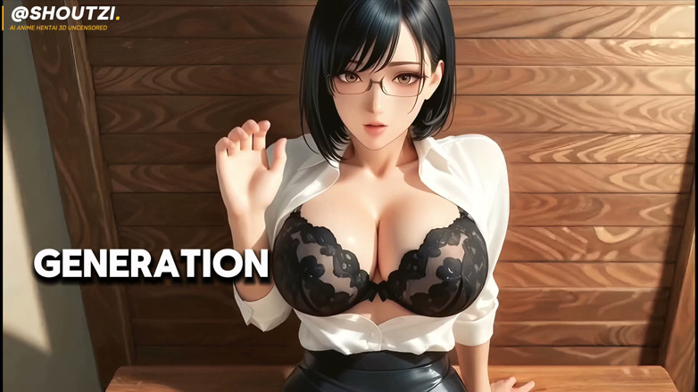 Shoutzi Anime Hentai3D Uncensored: Mei Curva Sexy Cu Ochelari De La Birou - Fată Din...