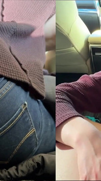 A Married Woman Who Pulls a Blowjob Next to Her Husband's Car