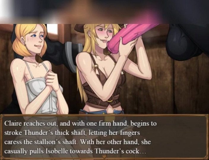 3DXXXTEEN2 Cartoon: Claire's raunchiness at the ranch. 3D porn cartoon sex
