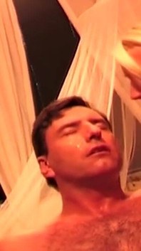 Two Horny MILFs Drench His Face in Sloppy Spit Tears
