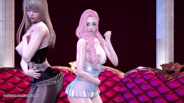 3D-Hentai Games: [MMD] chaness - seSese 性感热辣的脱衣舞 Ahri seraphine 英雄联盟 KDA 无码成人动漫
