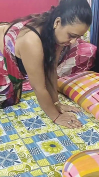 Indian Desi Maid and House Owner Touch Her Big Boobs and Fucking Her Tight Pussy Hindi Voice