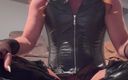 Orlandi480: Dominatrix Outfit Posing and Showing Hard Cock