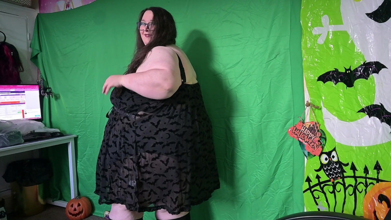 SSBBWLadyBrads: Femeie super-mare și țâțoasă cu tragere de modă de Halloween pentru corpuri...