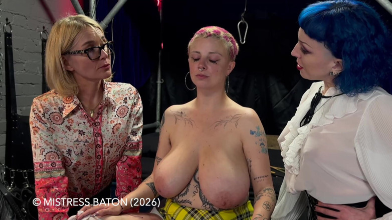 MistressBaton: Tears After Big Boob &amp; Thigh Torment