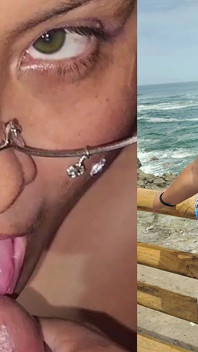 Avalage de sperme à la plage