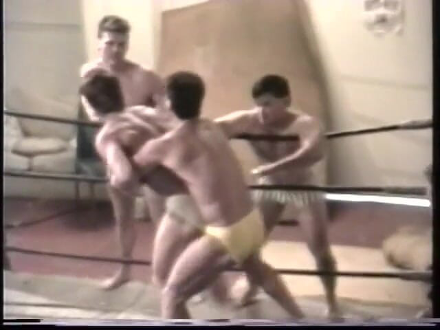 Gays Case: Two sexy men wrestle with wedgies in briefs