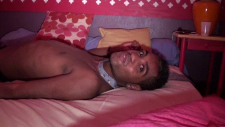 Gaybareback: Ebony twink fucked by the pornstar Stany Falcone