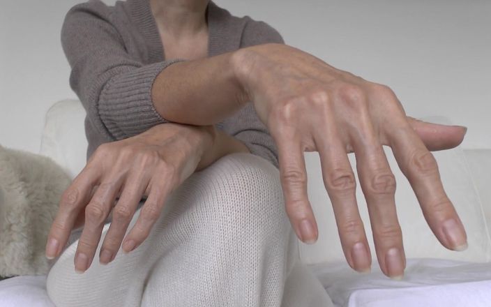 Lady Victoria Valente: Lady Victoria Valente - Cashmere Outfit, Beautiful Hands, Short Fingernails, Close-ups,...