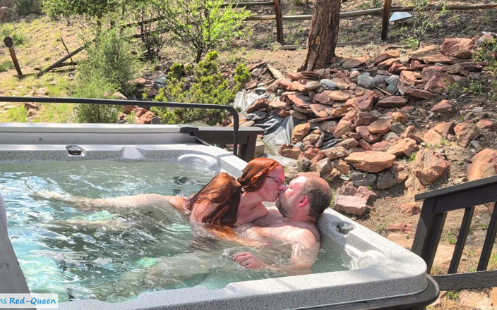 RedQueen: Multiple Underwater Creampies Oral &amp; Pussy - Outdoor Hot Tub Sex with...