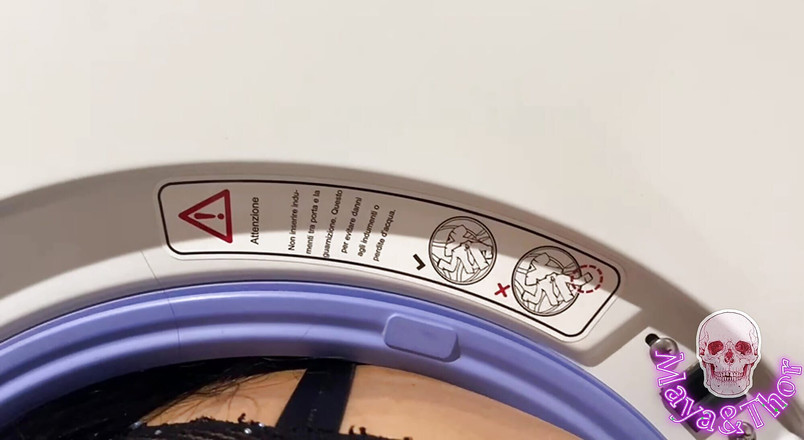 Mayay Thor X: Heißes vollbusiges mädchen in der waschmaschine gefangen und stopfen sie