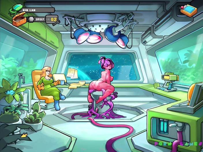 Porny Games: Space rescue: Code pink v7.0 - Having sex with busty sauna...