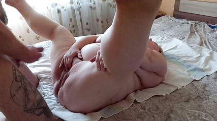 Zona901: Cum on the swollen pussy of a fat woman