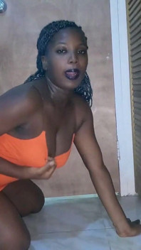 Jamaican Ebony Booty Clapping Her Big Ass Such a Naughty Sexy Black Teen Twerking Her Fat Big Butt