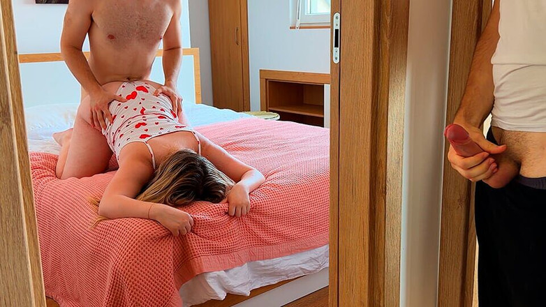 Marshmallow Sweet: Humiliated Cuckold Husband Jerks off and Watches How Boss Fucks...
