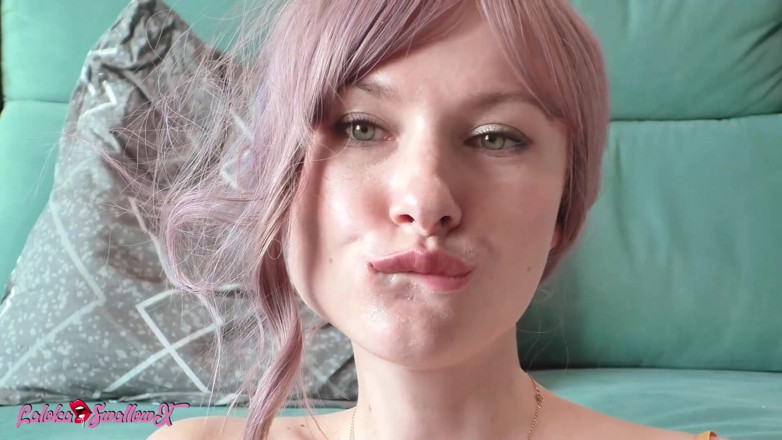 Laloka4you: Juicy Beauty Sensually Sucks Dick and Swallows Cum with Pleasure