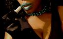 The Goddess Simone: Green envy lipstick fetish