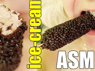 Arya Grander: Ice-cream eating in braces, food fetish mouth ASMR