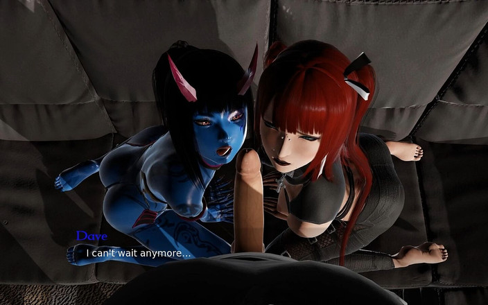 Studio-77: Roșcată gotică și muie demon - legată de poftă # 4- Joc