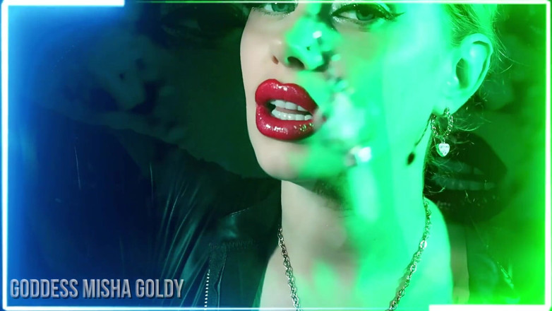 Goddess Misha Goldy: Lose yourself in My gorgeous lips worship trance!