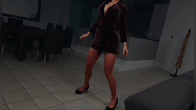 Divide XXX: Longe de casa - madrasta Eva peituda esguichando porra