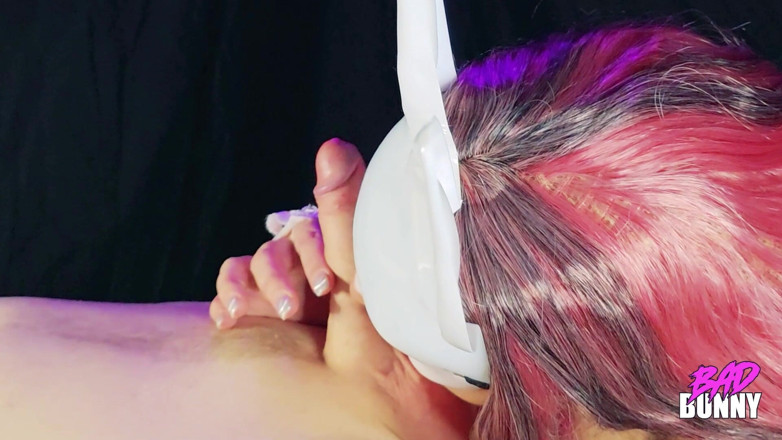 Basicbitch77: Bad Bunny Teases with Cock Kisses and Urethral Sound
