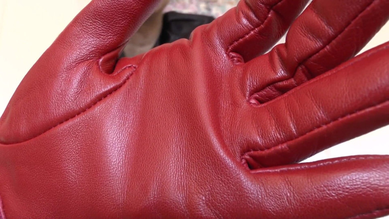Lady Victoria Valente: Red Leather Gloves-the Scent of Leather Makes You Weak, Lady...