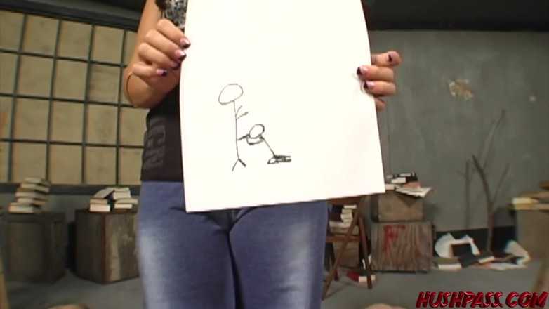 Hush Hush Entertainment: Artist august uses saliva for color and cock for canvas