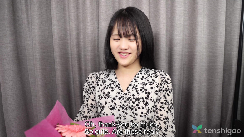 Tenshigao: Mei Hotta Wears a Uniform for Us and Then Masturbates...