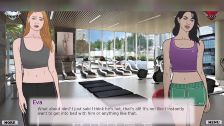 3DXXXTEEN2 Cartoon: An alpha male at alpha fitness. 3D porn cartoon sex