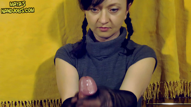 Mayashandjobs: Ręczna robota przez rajstopy