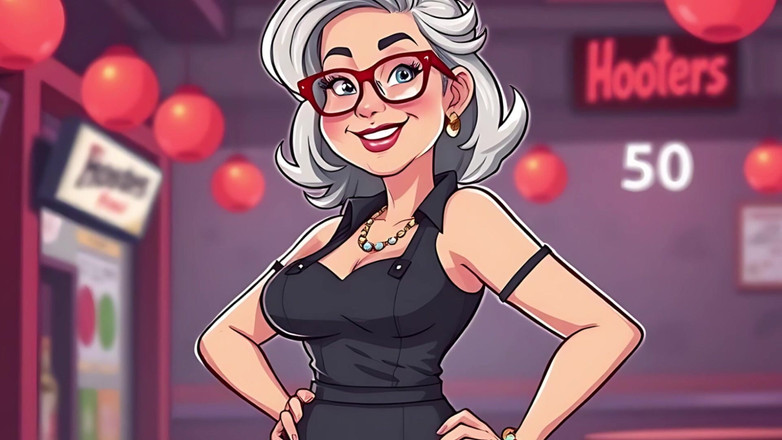 AI Porn: Hooters kreslené umění