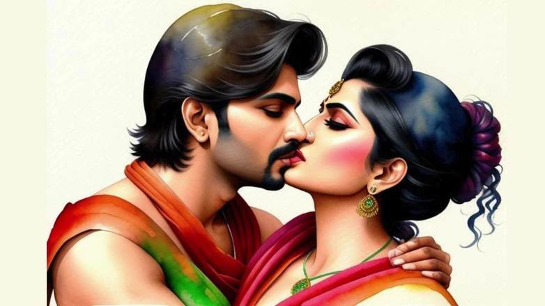 AI Story: Desi sex med Bhabhi och hennes äldre styvsyster sex