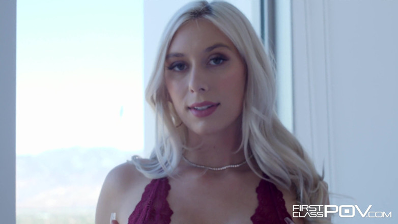 First Class POV: Blonde newcomer Kay Lovely fucked and creampied in POV