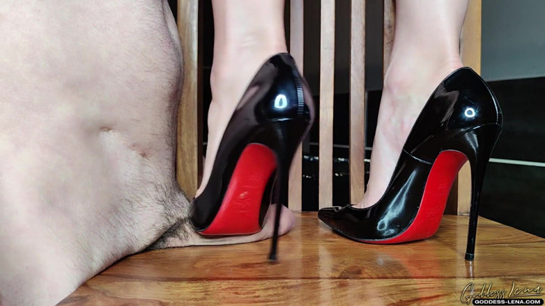 Goddess Lena: Cock trample in high heels