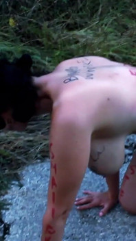 Slave Tih Outdoors to Entertain Strangers
