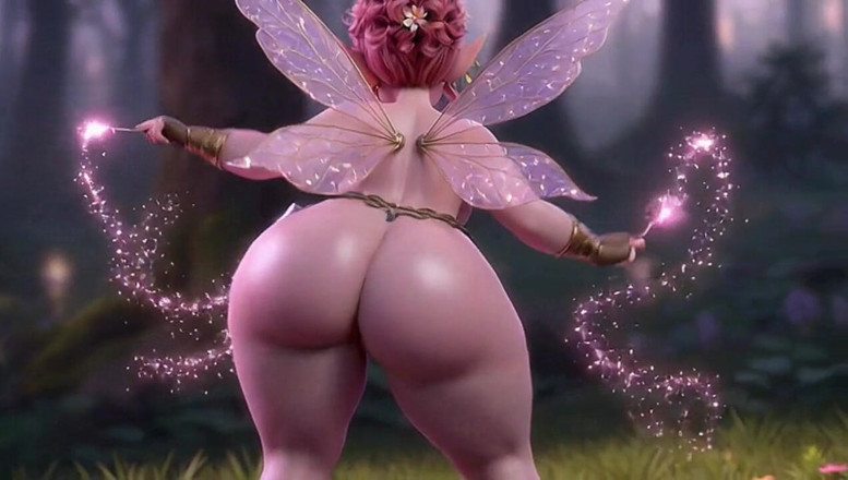 Animate golden: Thicc Pinkpheyri jaadoo ki chhari ke saath bare paimaane par...