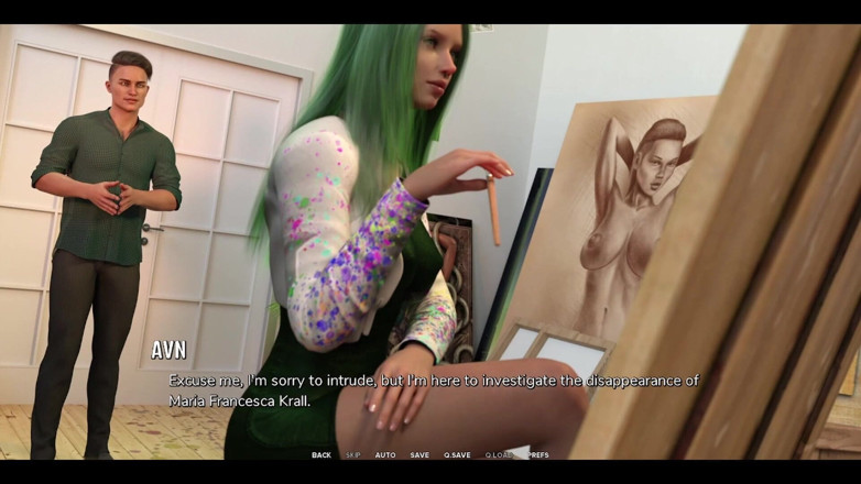 AVN Teller: Taboo University - Green Hair Emo Artist Says I Am Her...