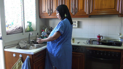 Souzan Halabi: Pregnant Egyptian Wife Gets Creampied While Doing the Dishes