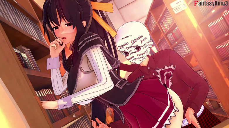 Fantasy king: Akeno Gives Me a Blowjob in a Public Library - Dxd...