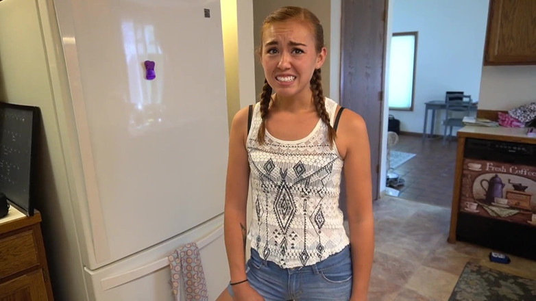 BrandiBraids: Naughty Stepdaughter Bribes Stepdad for Sex Lesson