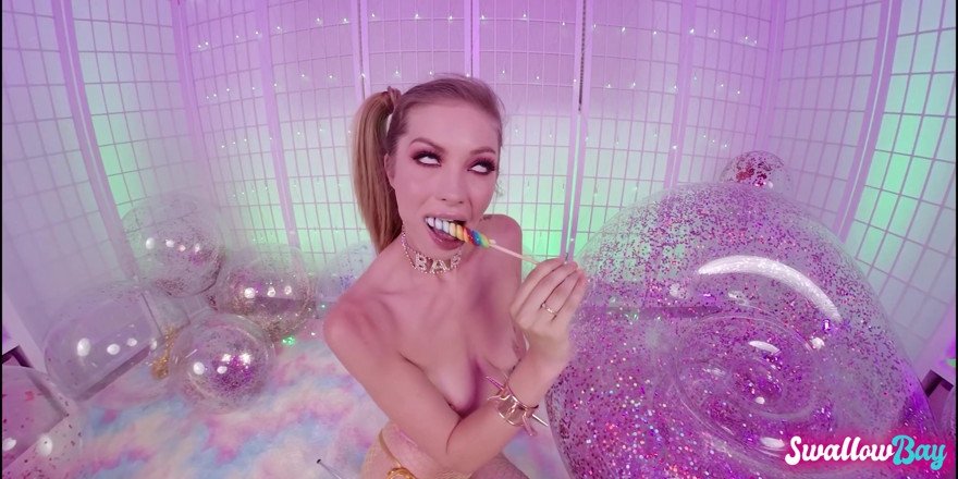 Swallowbay 2D: Drobná dívka Leah Winters miluje moje sperma
