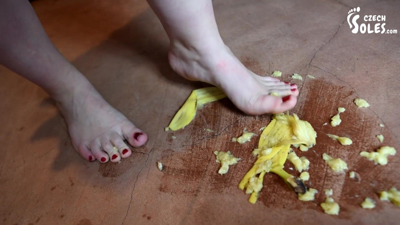 Czech Soles - foot fetish content: Big Girl Crushing Fruits and You with Her Huge Feet
