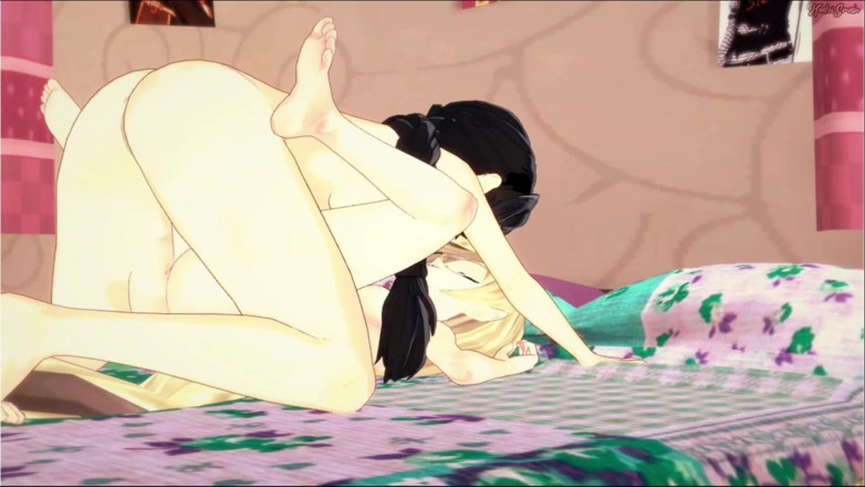 Hentai Smash: Magilou gets strapon fucked by Velvet. Tales of Berseria