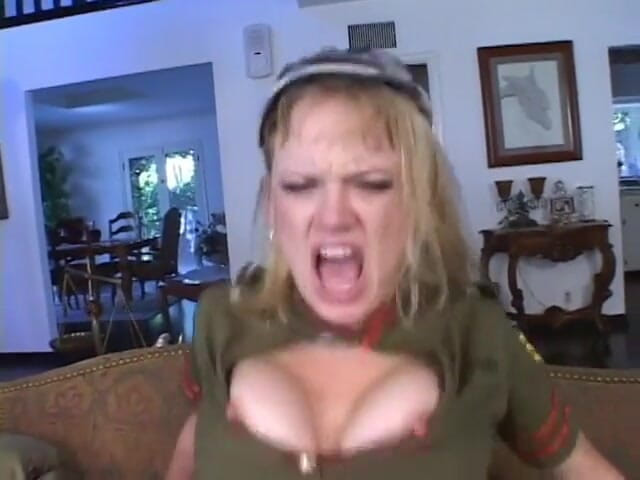 Anal seduction: Blond slut gets her tight ass slammed