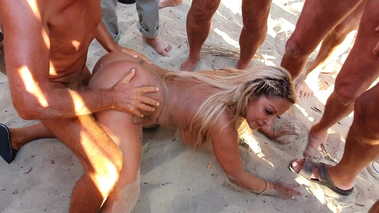 Creampie Clinic: Cap D Agde Beach Whore Gangbang