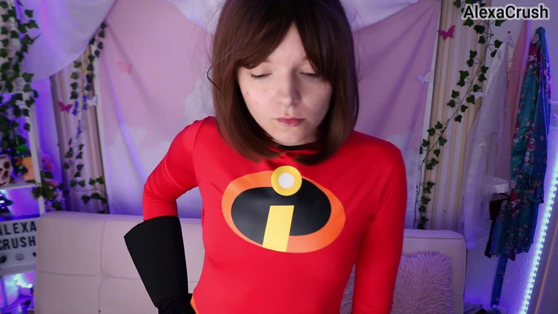AlexaCrush: Mrs Incredible Sucks Syndrome POV Facial and Blowjob