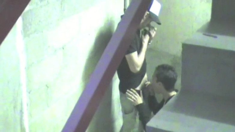 Crunch Boy: Twink fucked by scally boy in buildings in the escalator