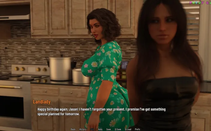 Porny Games: University Days by Greebo - Special Birthday Present, Shower Sex and...
