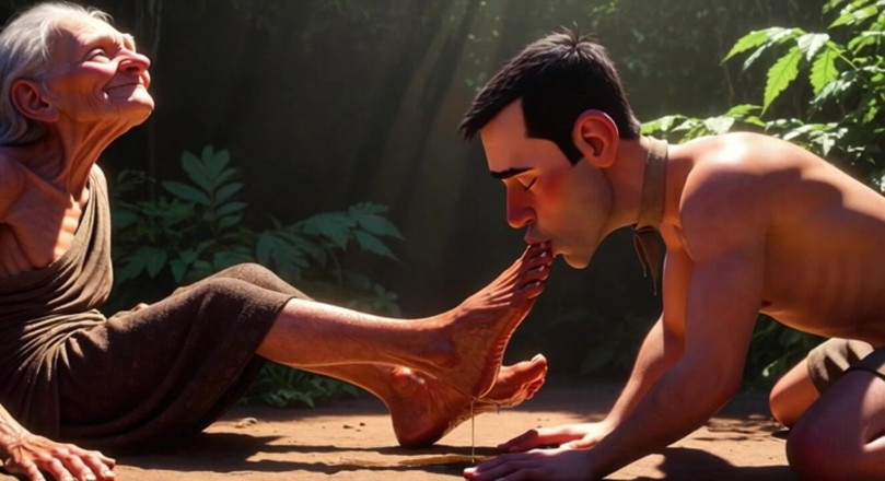 YOUR BEST FANTASY: Submissive Man Serving Elderly Womens Feet in Nursing Home